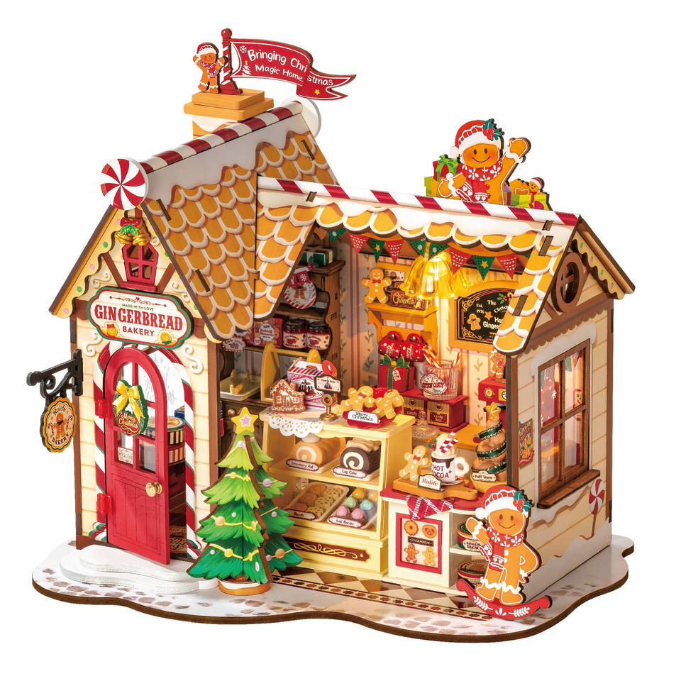 DIY Kerst peperkoekenhuisje