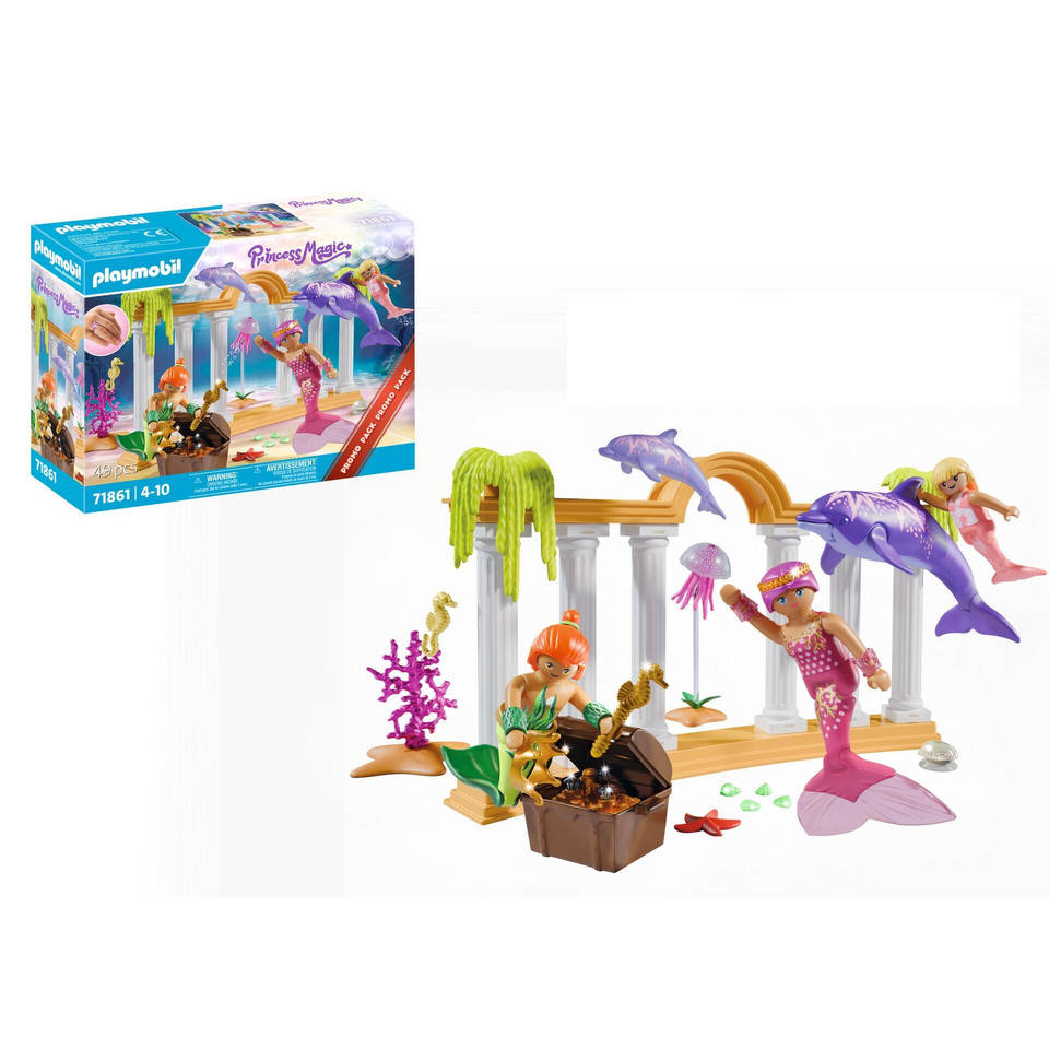 PLAYMOBIL Princess Magic zeemeerminschat met dolfijnen 71861