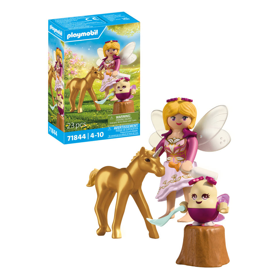 PLAYMOBIL gouden eenhoornveulen met fee 71844 Main Image