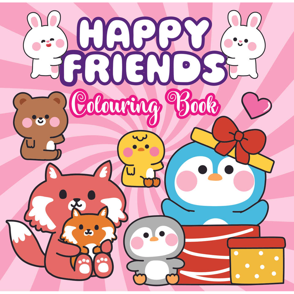 Happy Friends kleurboek Main Image
