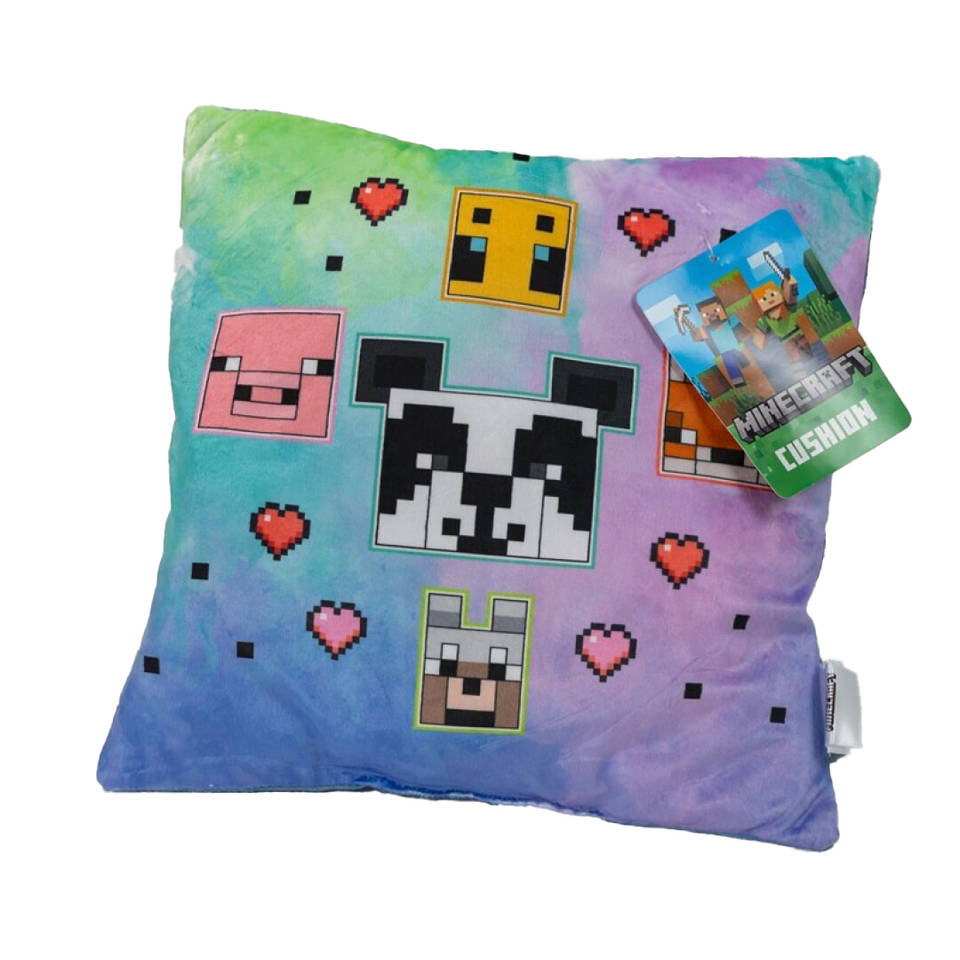 Minecraft kussen tie-dye - 35 cm