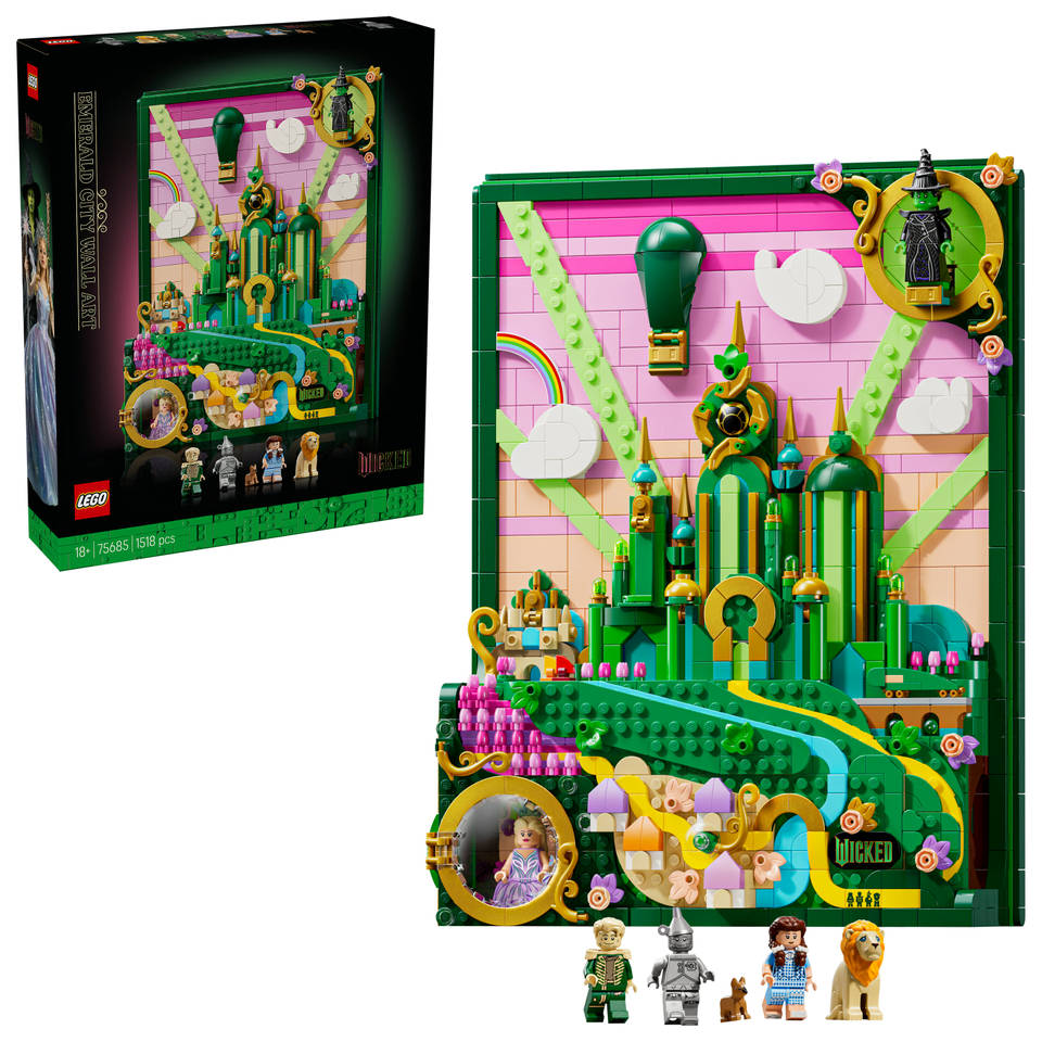 LEGO Wicked Emerald City muurkunst 75685