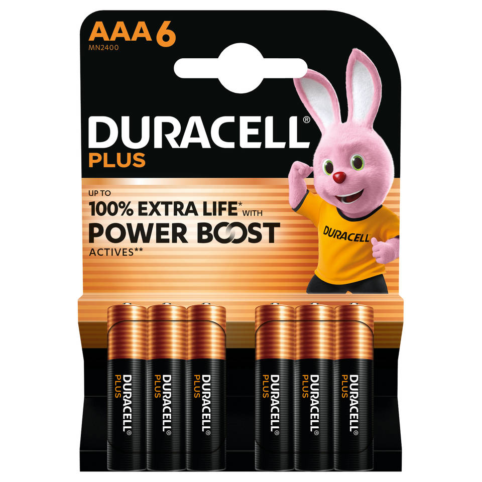 Duracell Powerboost AAA-batterijen set 6-delig
