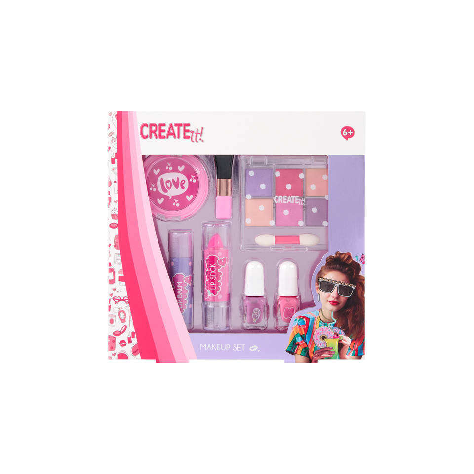 Create It! make-up set - roze/turquoise Main Image