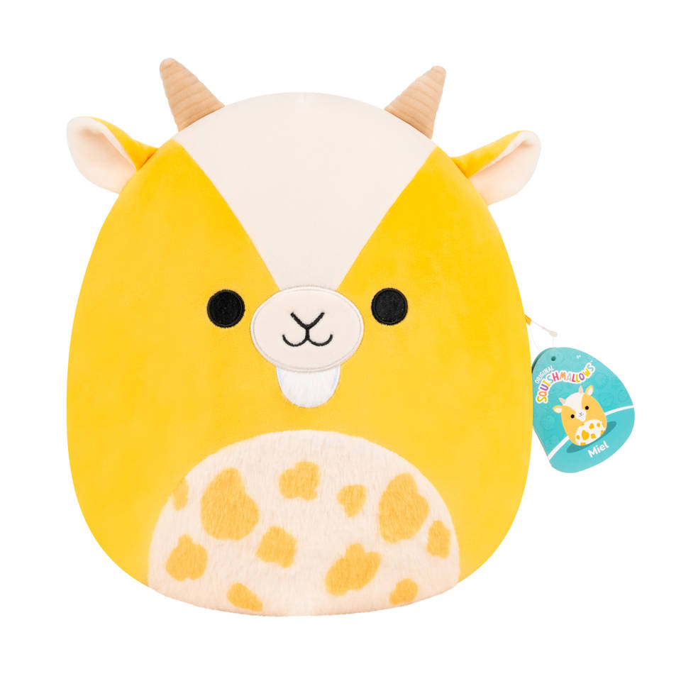 Squishmallows Miel de gele geitknuffel - 30 cm