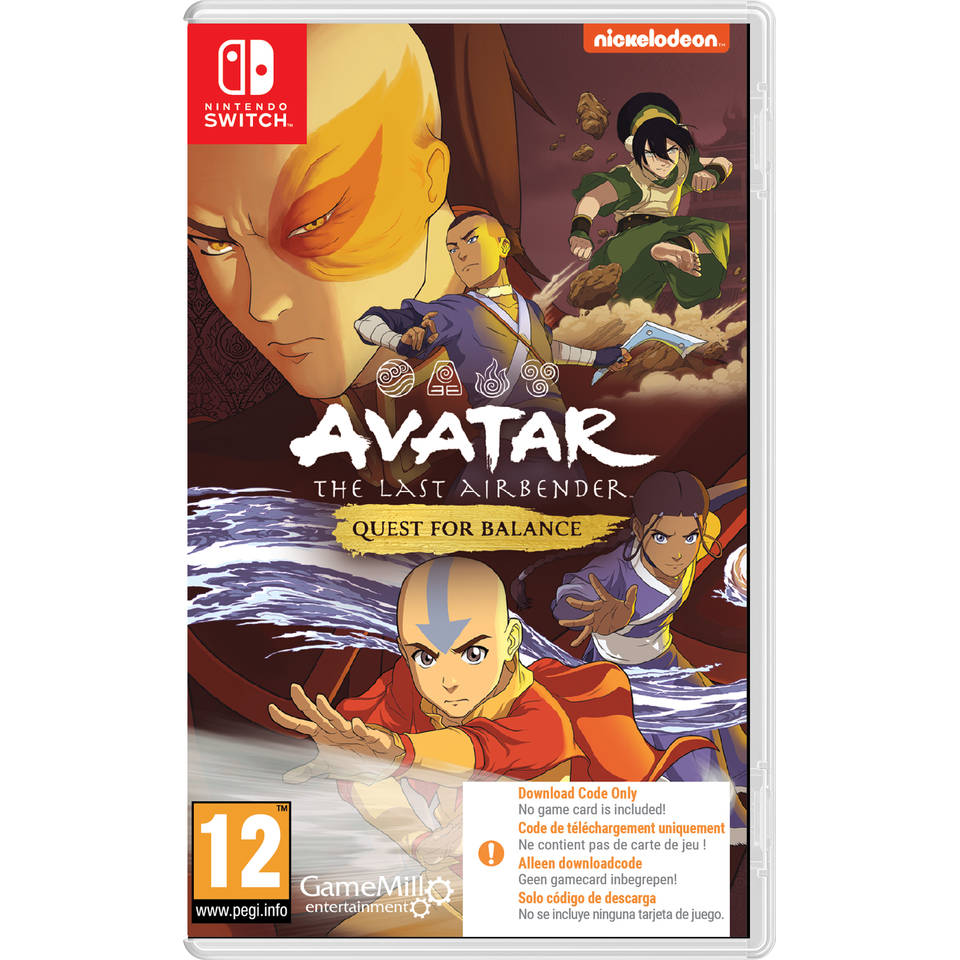 Avatar The Last Airbender Quest for Balance - code in a box Nintendo Switch Main Image