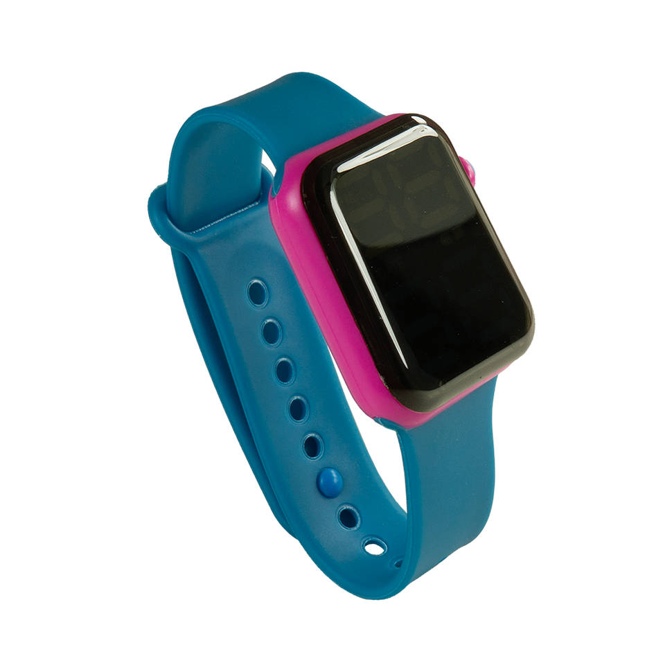 Jollity Works LED kinderhorloge - blauw/roze Main Image