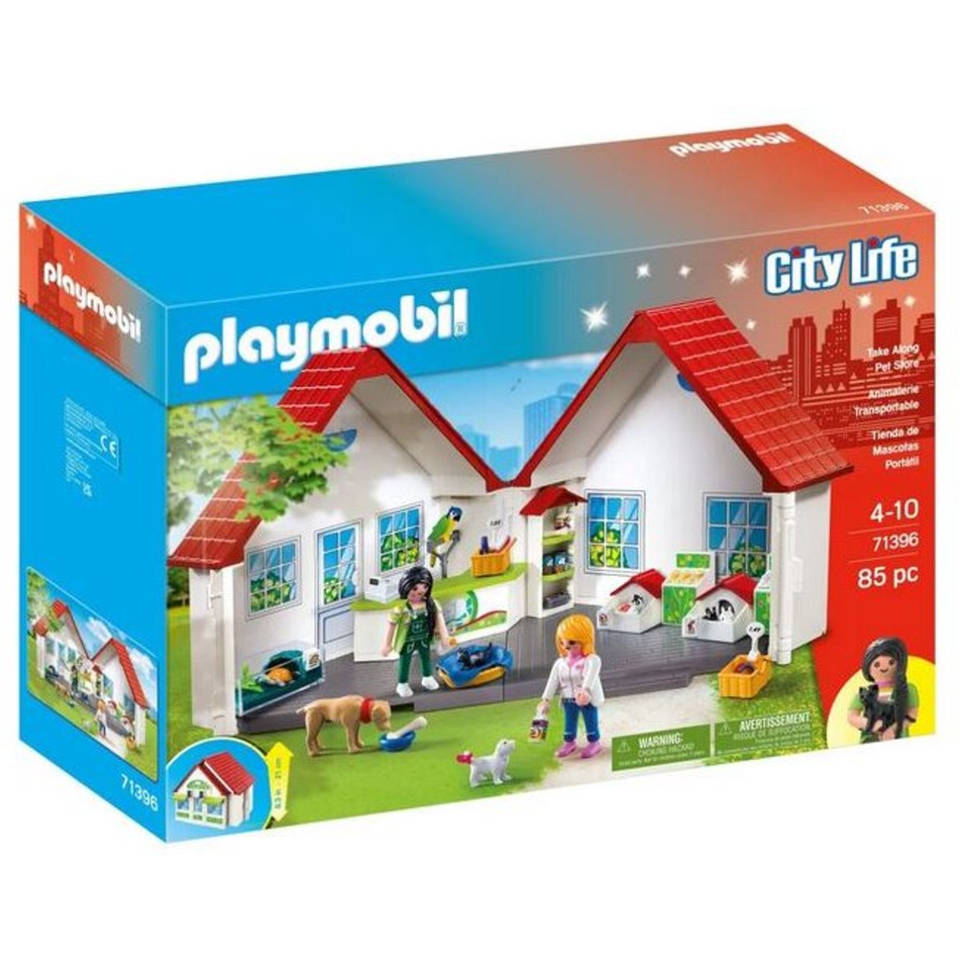 PLAYMOBIL City Life dierenwinkel meeneemkoffer 71396 Main Image