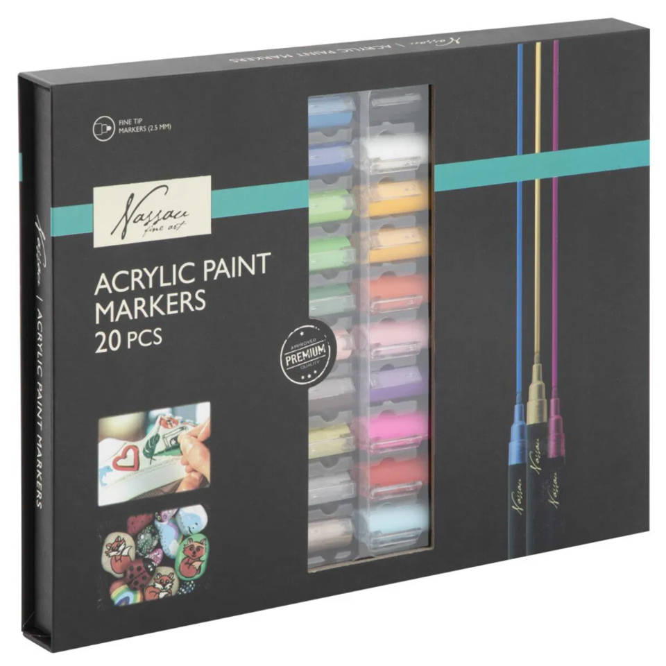 Mallette POSCA métal de 20 marqueurs Groovy Colours : Chez