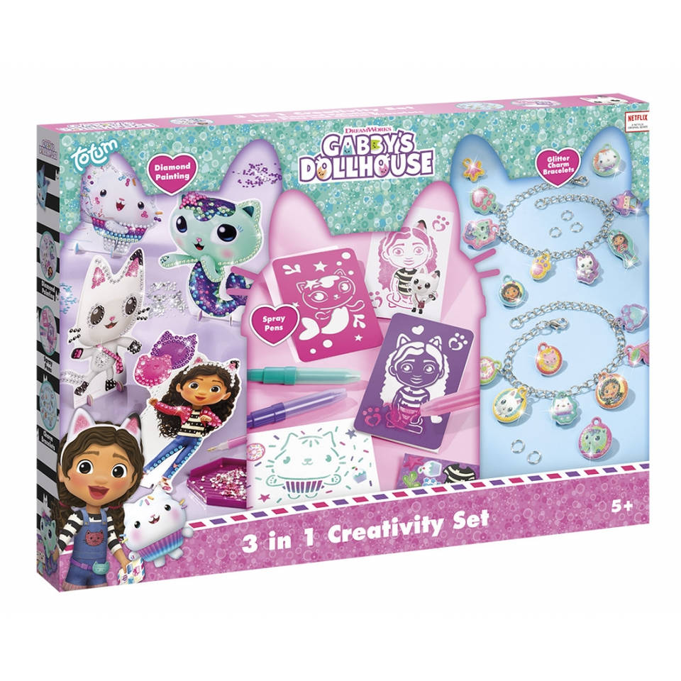 Totum Gabby's Poppenhuis 3-in-1 knutselset