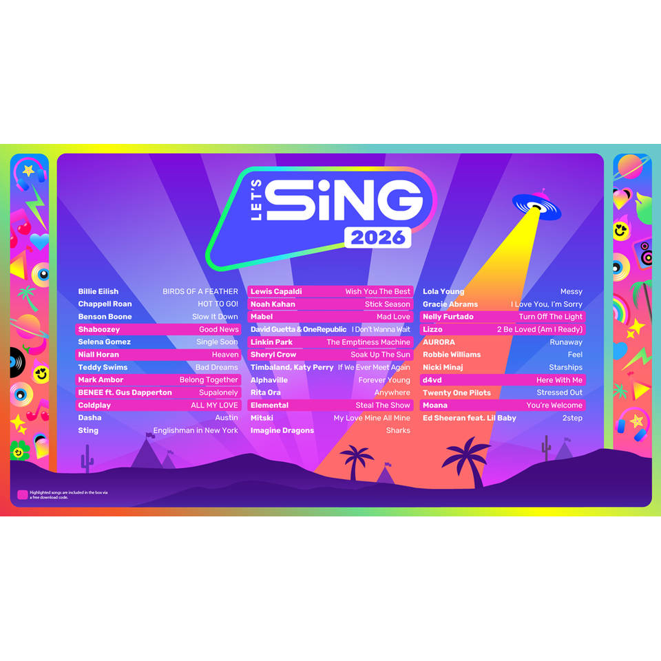 Let's Sing 2026 + 2 microfoons PS5