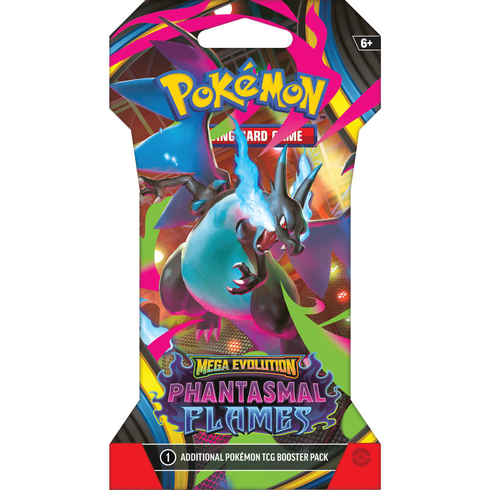 Pokémon TCG Mega Evolution Phantasmal Flames sleeved booster
