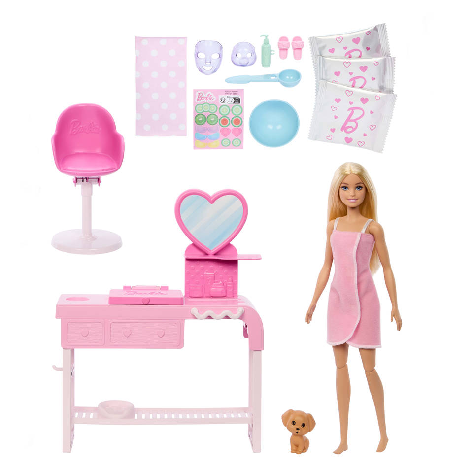 Barbie gezichtsmasker speelset