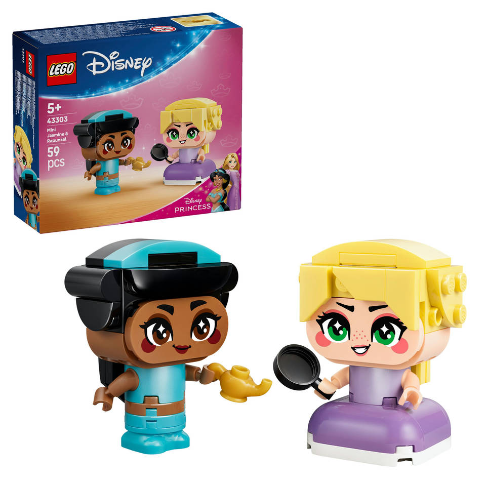 LEGO Disney Princess mini Jasmine en Rapunzel 43303