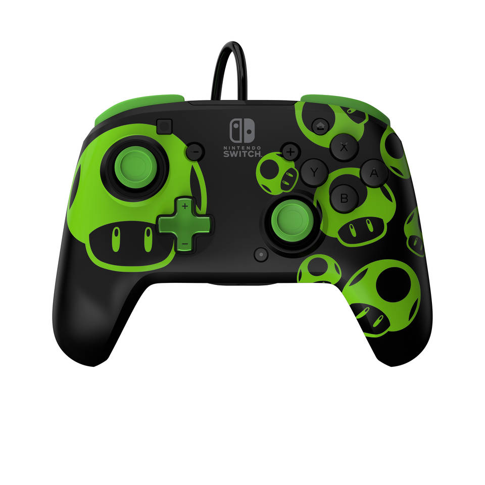 Nintendo Switch Rematch Glow 1-Up Mushroom bedrade controller Main Image