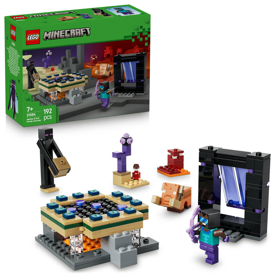 LEGO Minecraft Reis naar de Nether en het End-portaal 21584