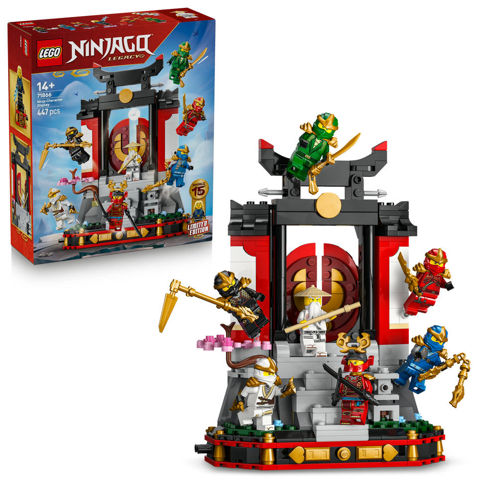 _.mine96さん2-3-11 LEGO NINJAGO 15-jarig jubileum display met ninjapersonages 71866