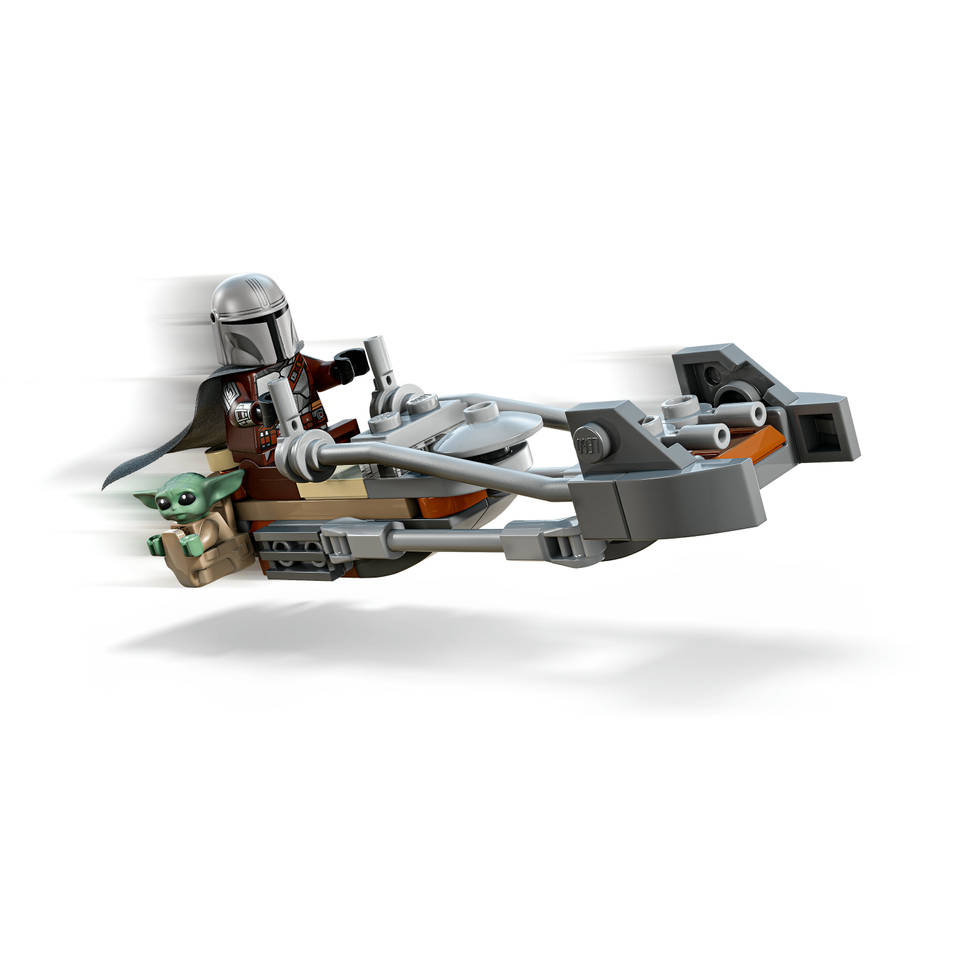 LEGO Star Wars De Mandalorian en Grogu's Speederbike 75436