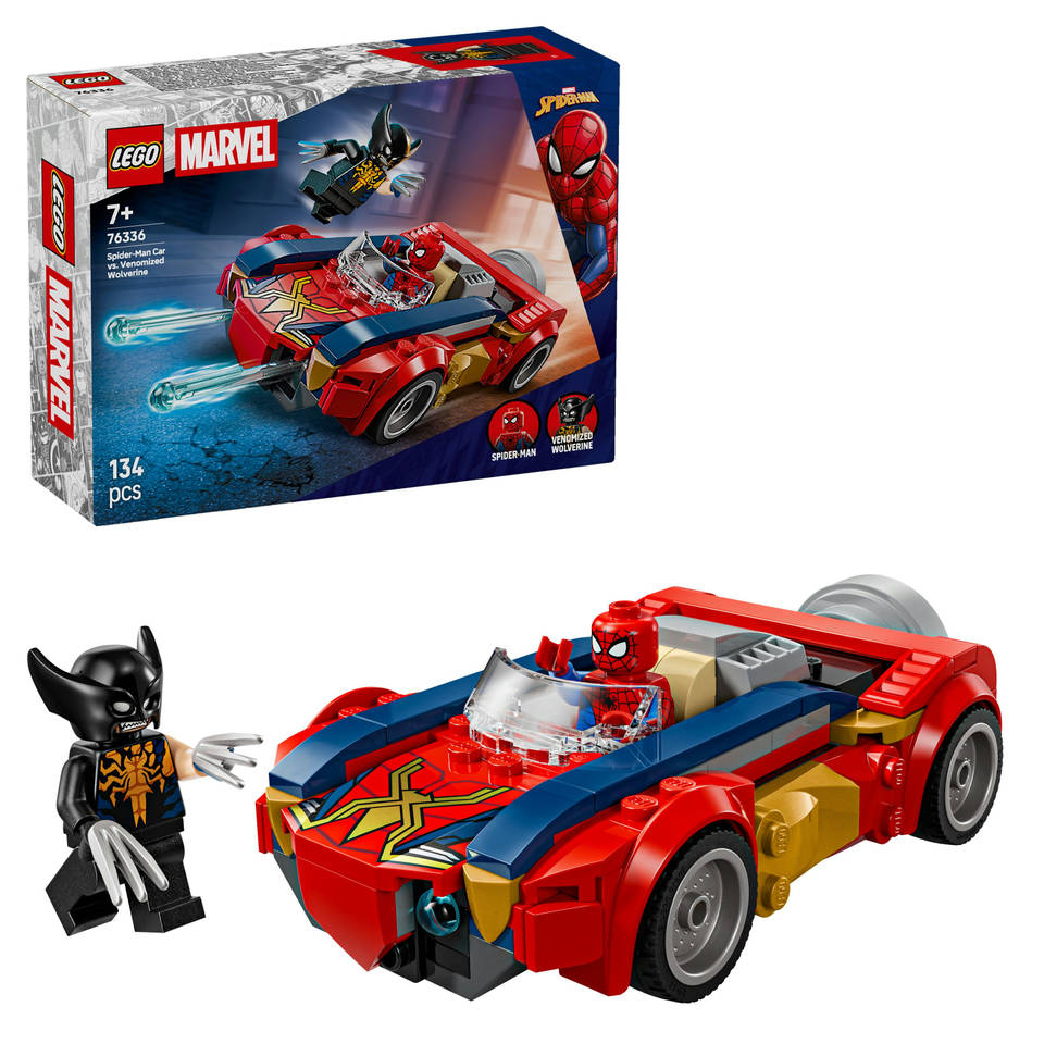 LEGO Marvel Spider-Man auto vs. Venomized Wolverine 76336