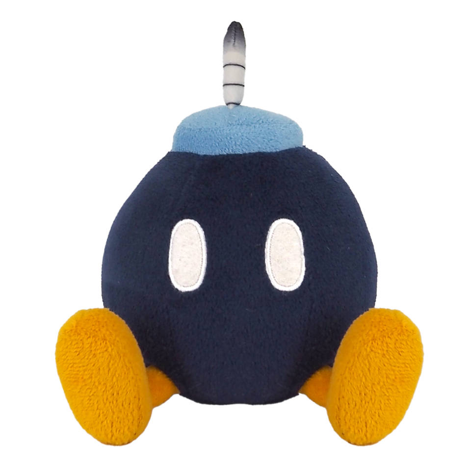 Mario Bob-omb pluchen knuffel - 13 cm