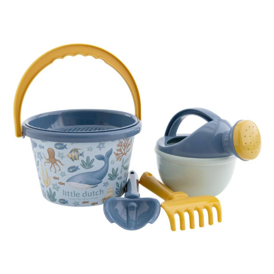 Little Dutch Ocean World strandset 5-delig - blauw