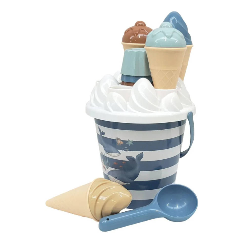 Little Dutch Ocean World ijsjes emmerset 14-delig - blauw