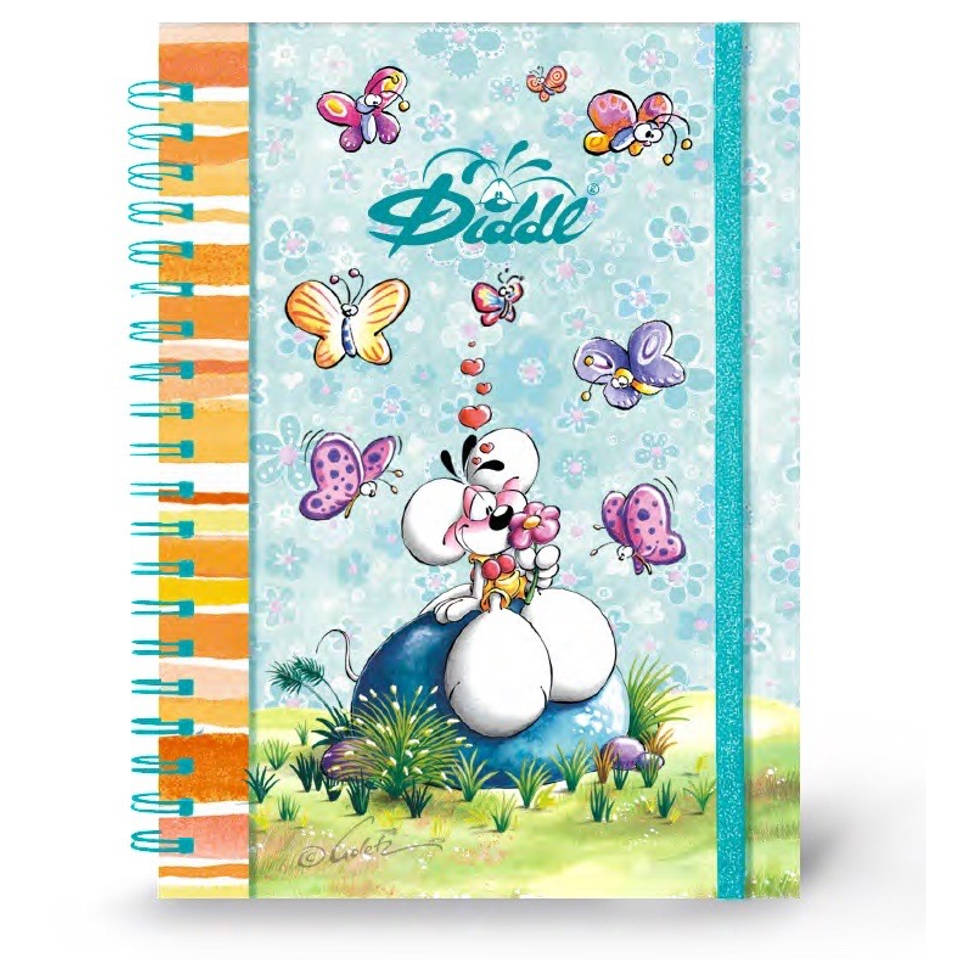 Diddl A5 notitieboek met glitters