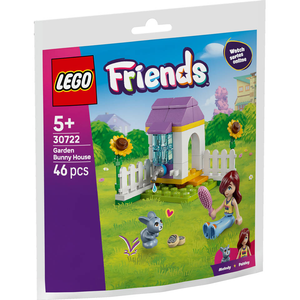 LEGO Friends konijnenhok in de tuin 30722