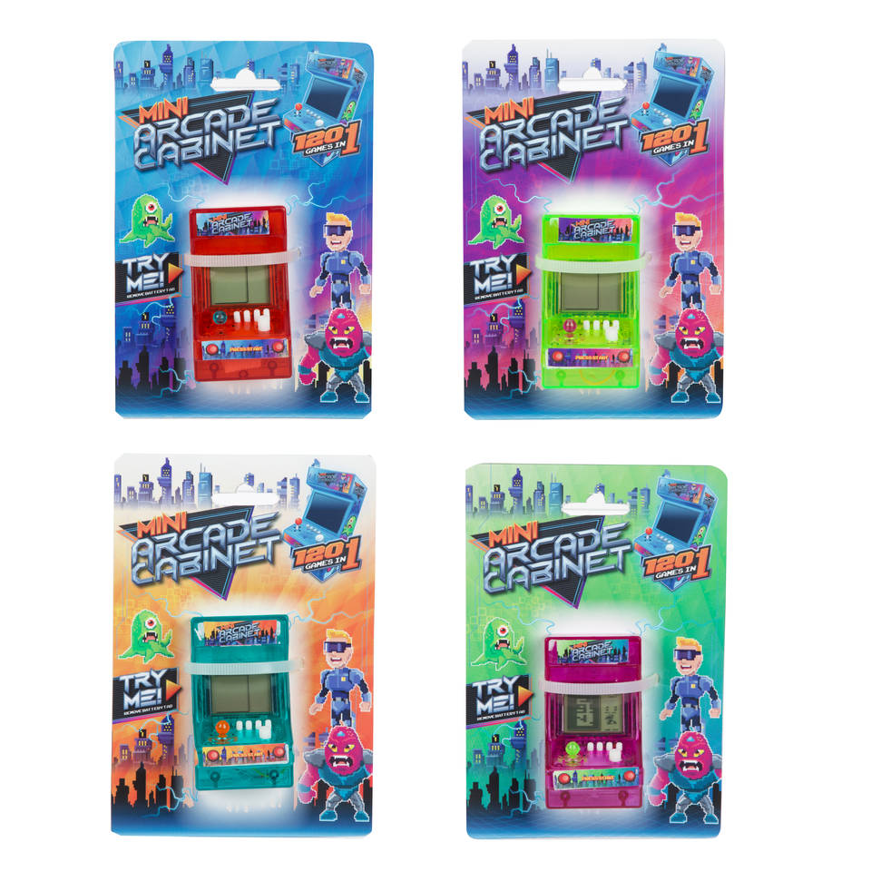 Fun mini arcade kast met 120 spellen - 7 cm