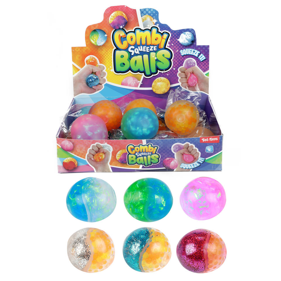 Fun half half combi anti stressbal