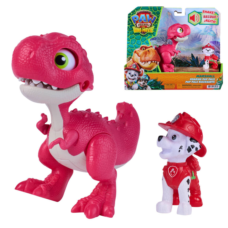 PAW Patrol: The Dino Movie Roaring Pup Pals Dino + Marshall