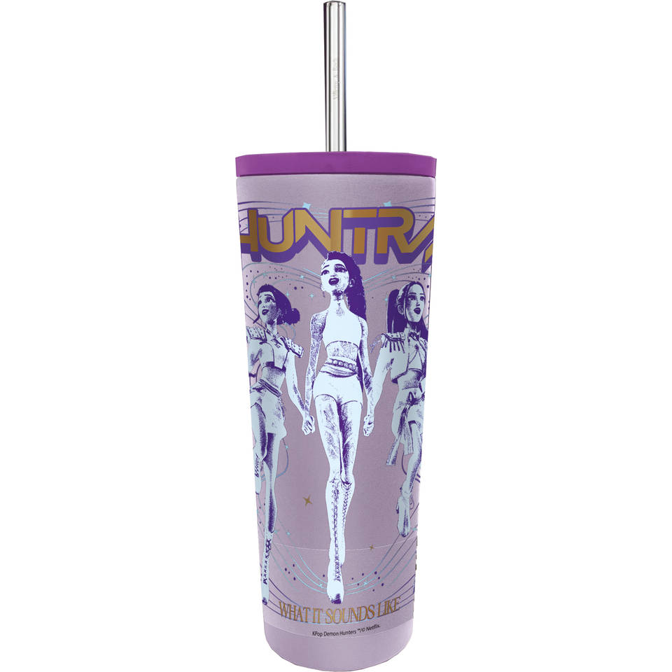 KPop Demon Hunters Huntrix tumbler met rietje - 770 ml