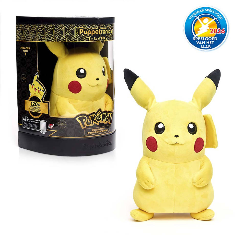 Pikachu Puppetronic RealFX interactieve knuffel Main Image