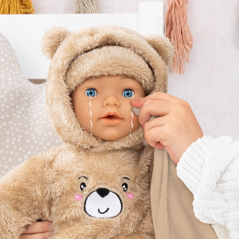 Piccolina Magic Tears babypop beige - 42 cm