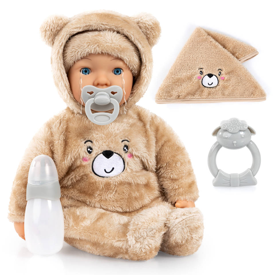 Piccolina Magic Tears babypop beige - 42 cm