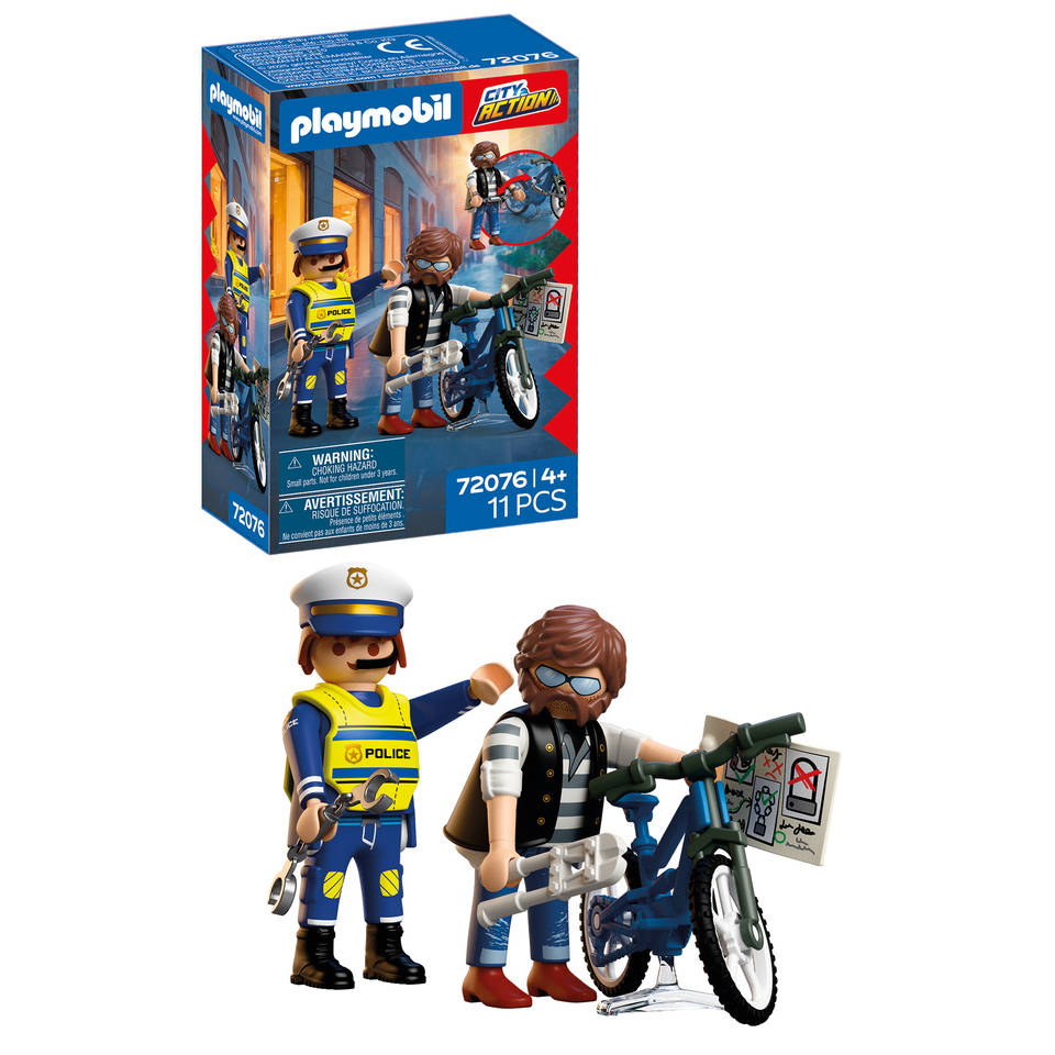 PLAYMOBIL City Action fietsendiefstal 72076 Main Image