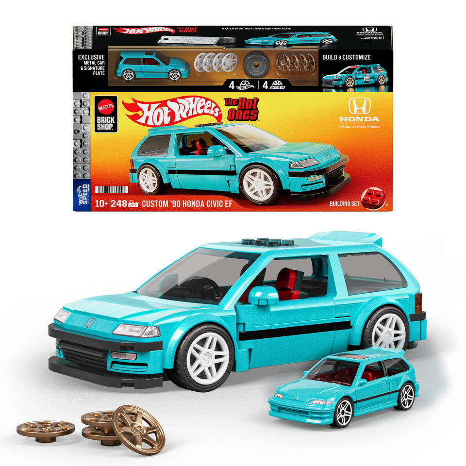 Mattel Hot Wheels Custom '90 Honda Civic EF bouwset