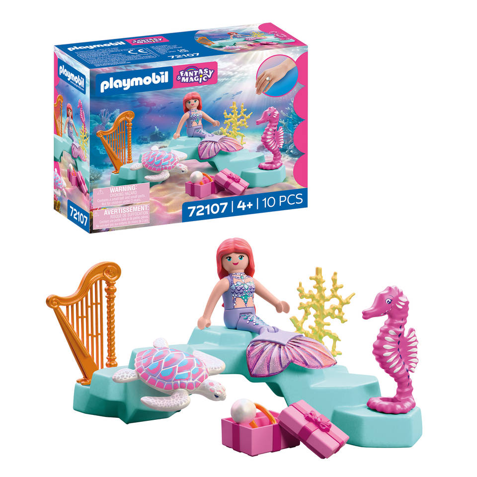 PLAYMOBIL zeemeermin met geschenk 72107 Main Image