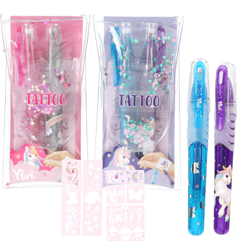 Ylvi tattoo glitter gelpennen