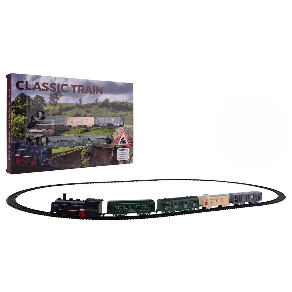 Classic Train stoomtrein speelset - 19-delig