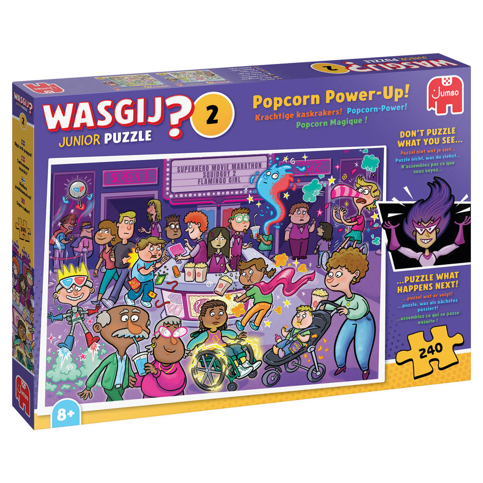 Jumbo Wasgij Junior puzzel Krachtige kaskrakers - 240 stukjes