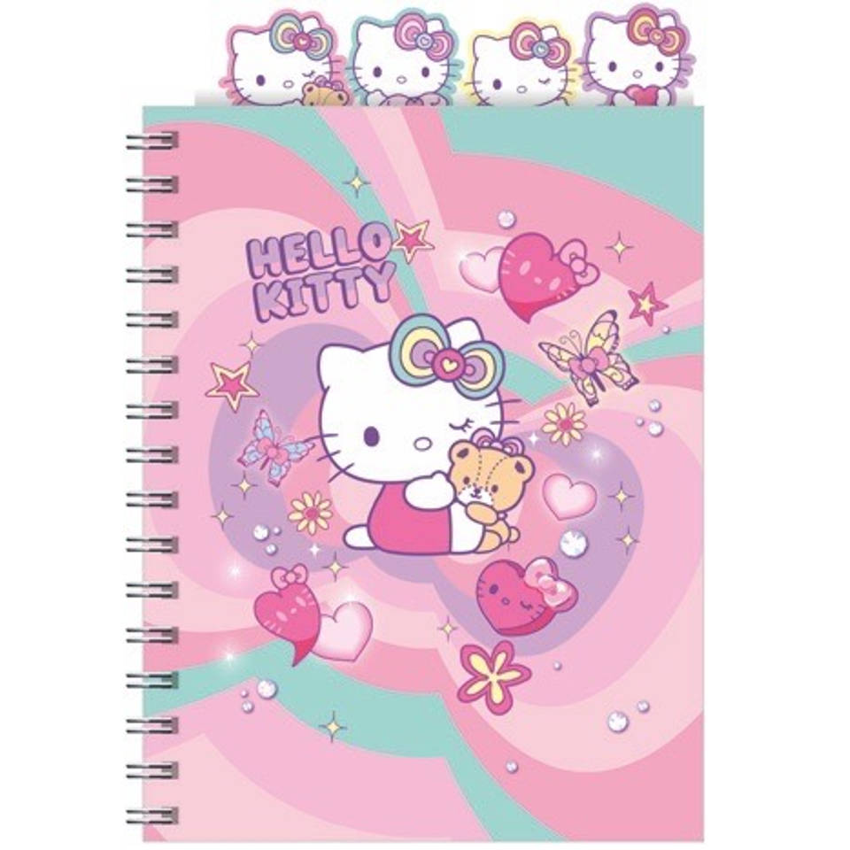 Hello Kitty A5 notitieboek spiraal hartjes