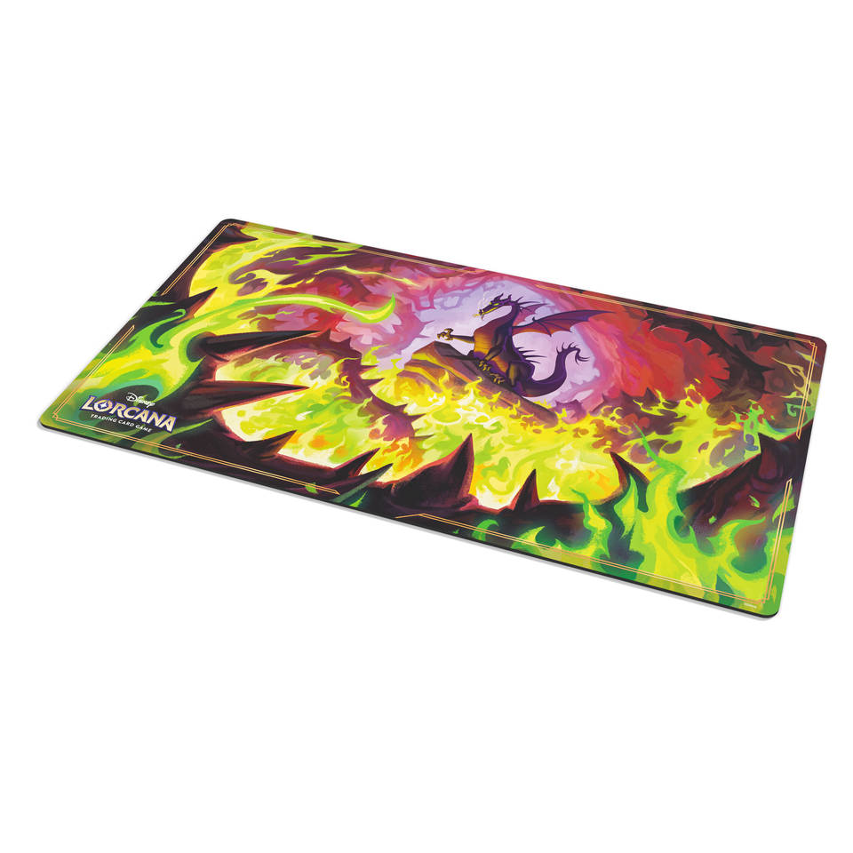Disney Lorcana TCG Winterspell Maleficent Dragon Fire speelmat