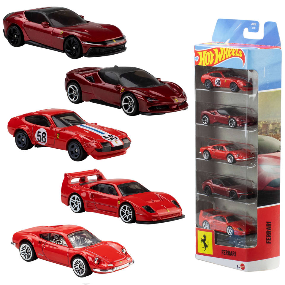 Hot Wheels Ferrari pack 5-delig