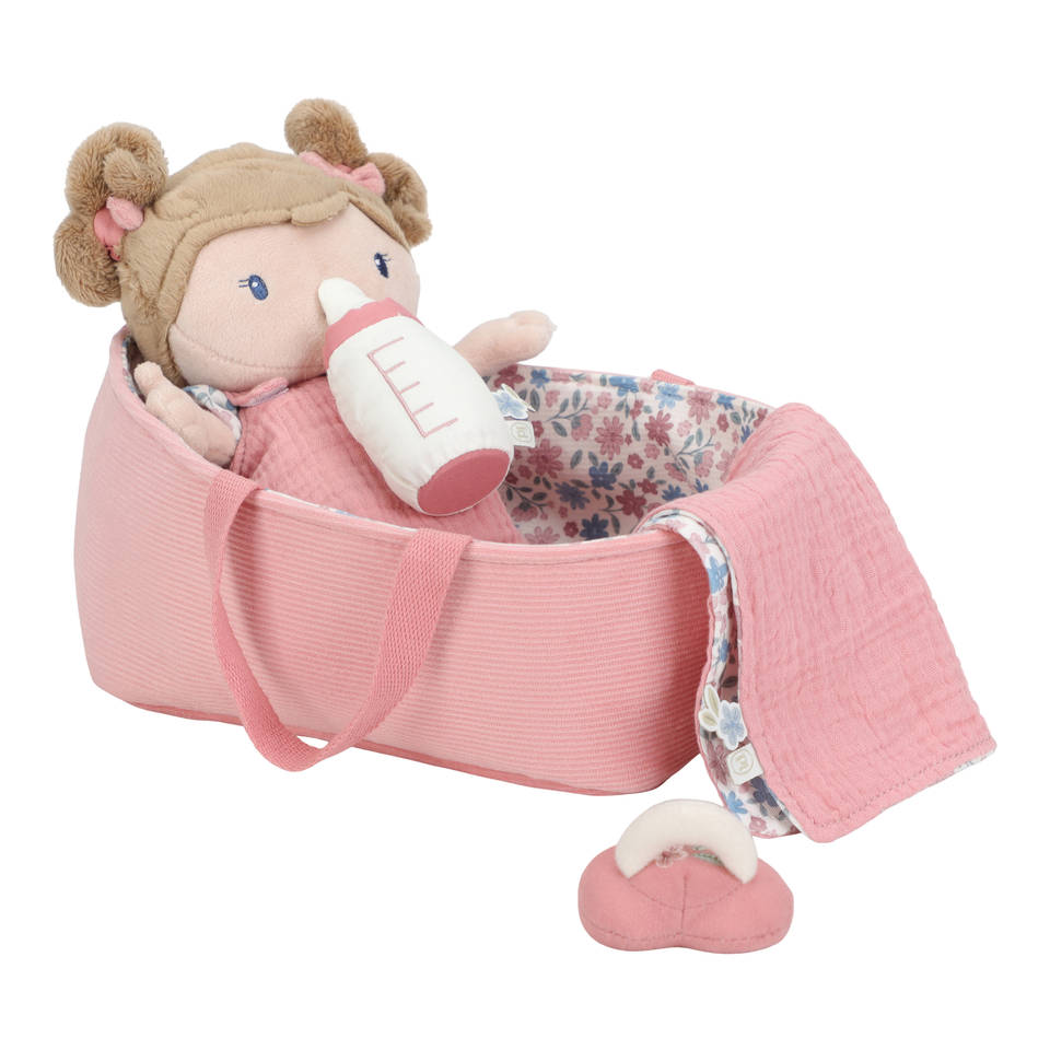 Little Dutch babypop in mandje Rosa
