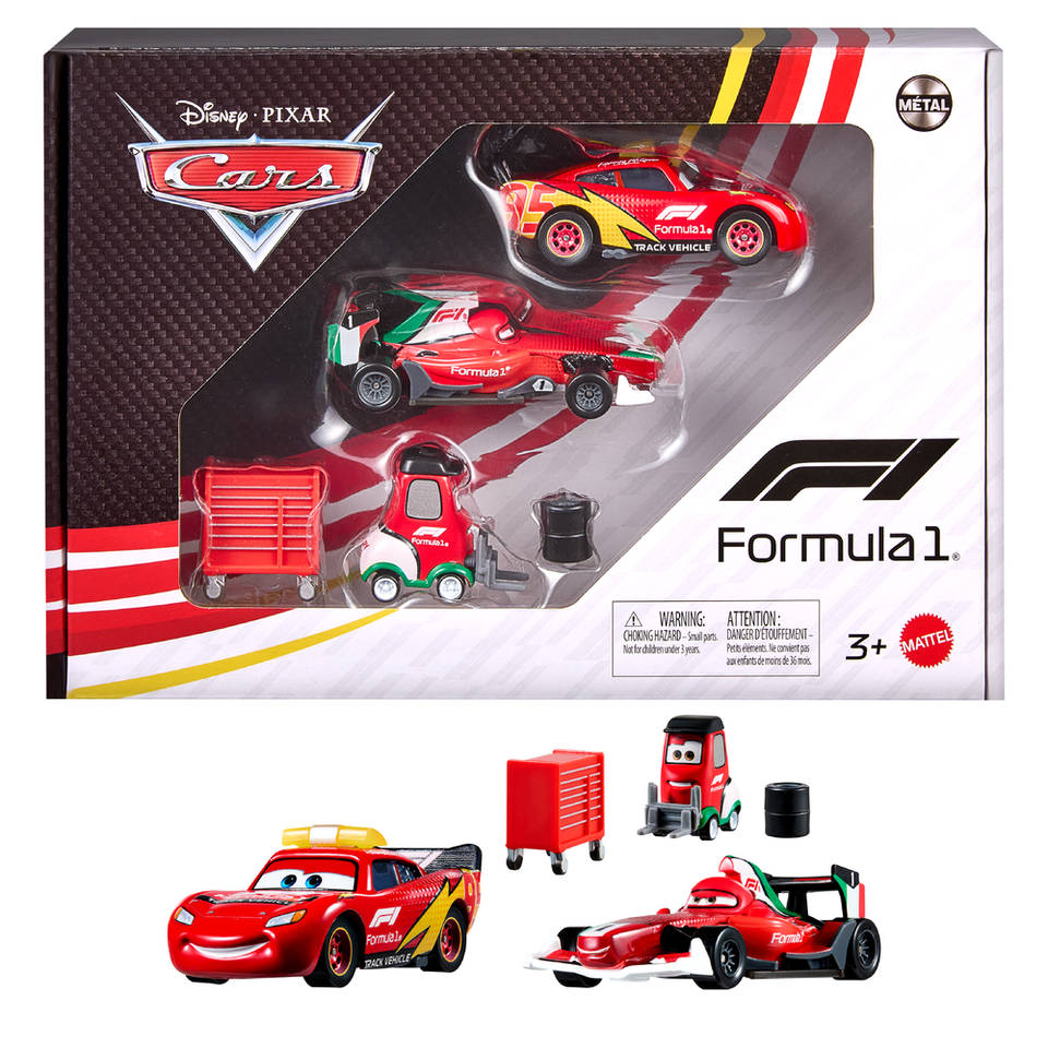 Disney Cars F1 speelgoedvoertuig set
