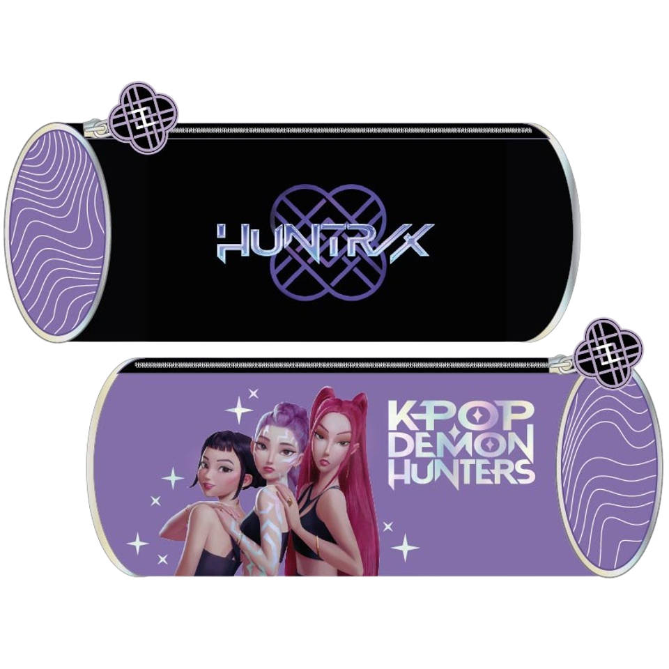 KPop Demon Hunters etui - paars/zwart