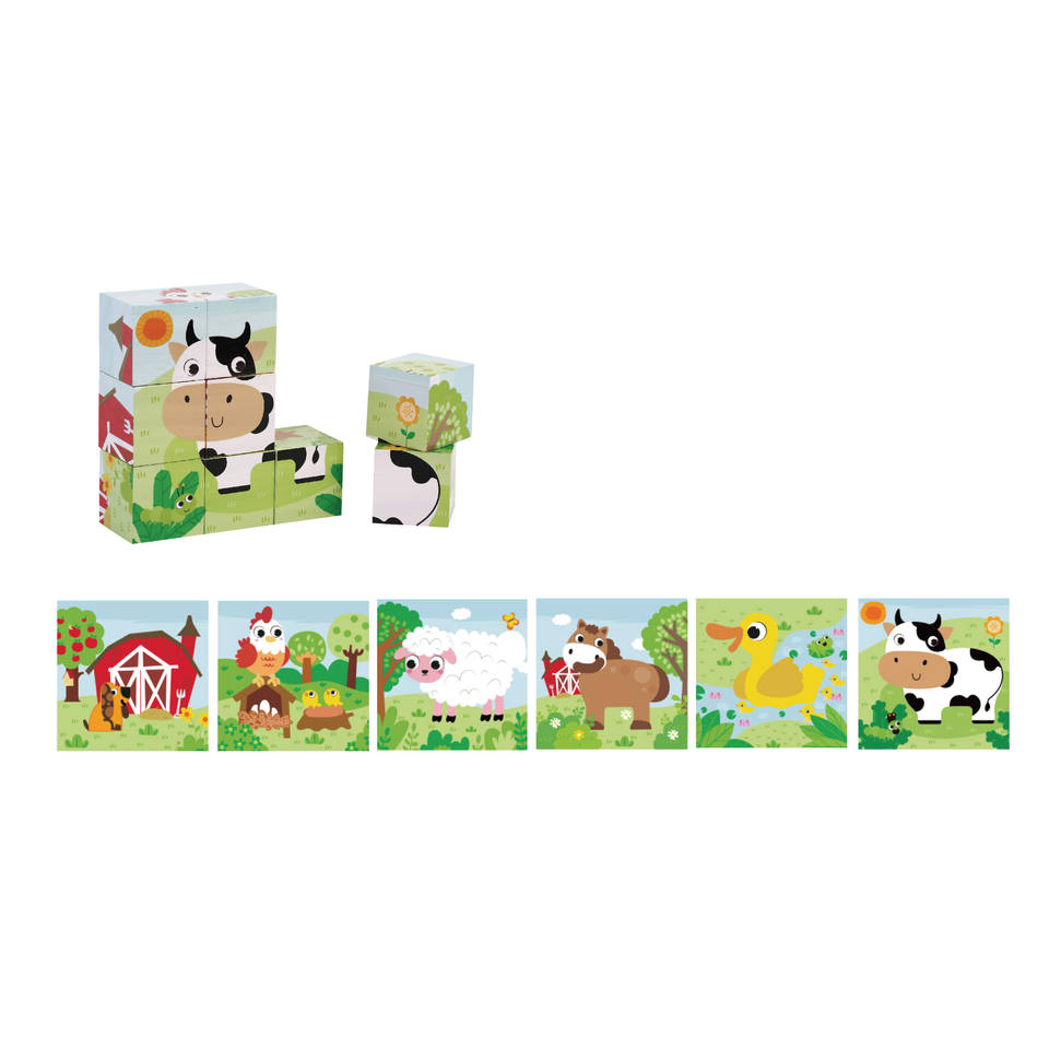 Zookabee houten blokpuzzel dieren Main Image