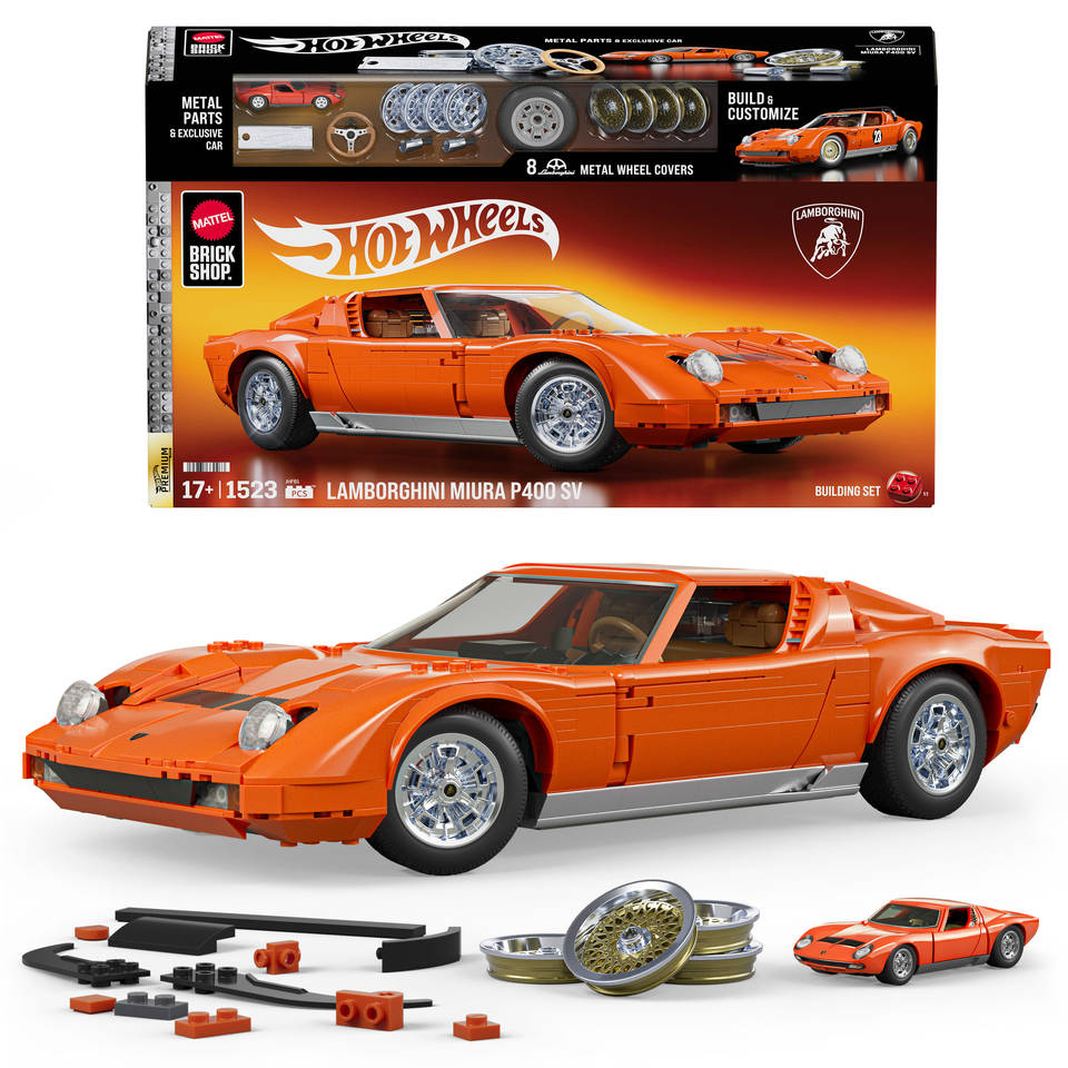 Mattel Brick Shop Hot Wheels '71 Lamborghini Miura P400 SV Main Image
