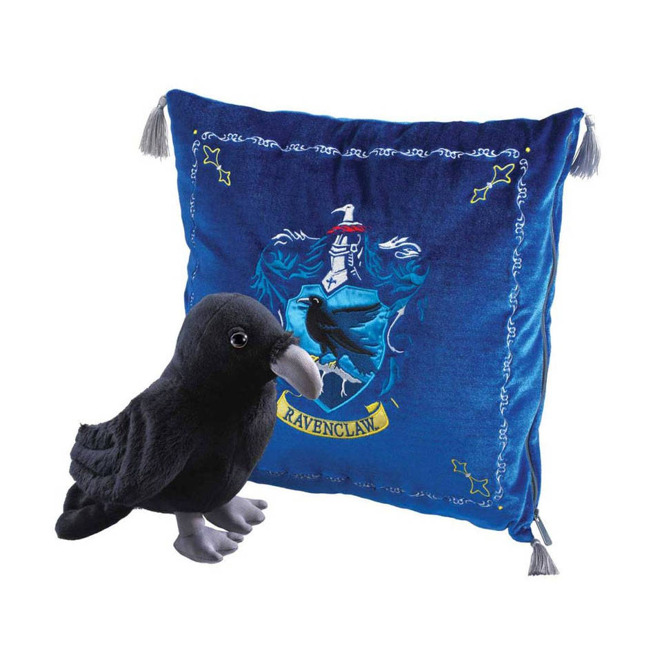 Harry Potter Ravenklauw kussen met pluchen knuffel